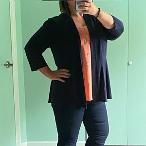 Dress Barn Navy Blue Cardigan